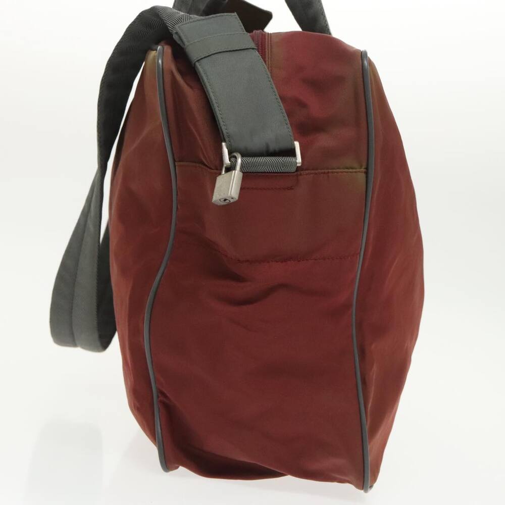 PRADA Sports Boston Bag Nylon Red - Picture 3 of 16